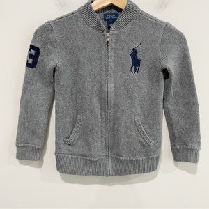 Polo by Ralph Lauren Kids Gray Zip-Up Sweater